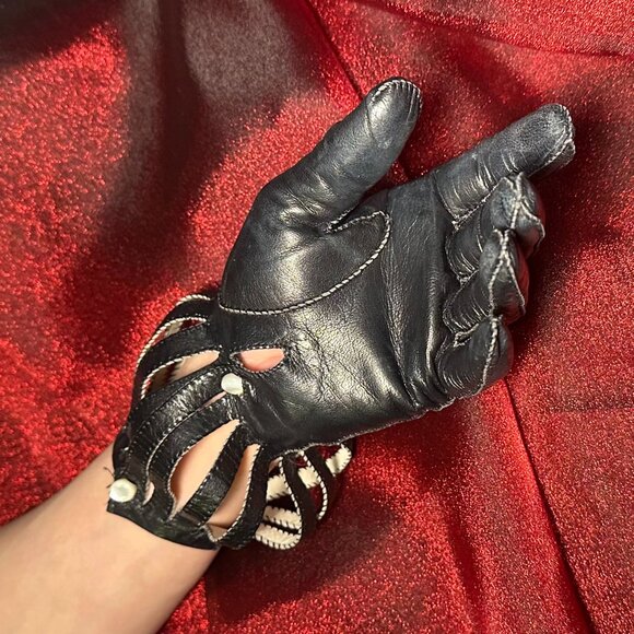 Vintage Ladies Leather Gloves Vintage 50’s-60’s Mint - Picture 1 of 15